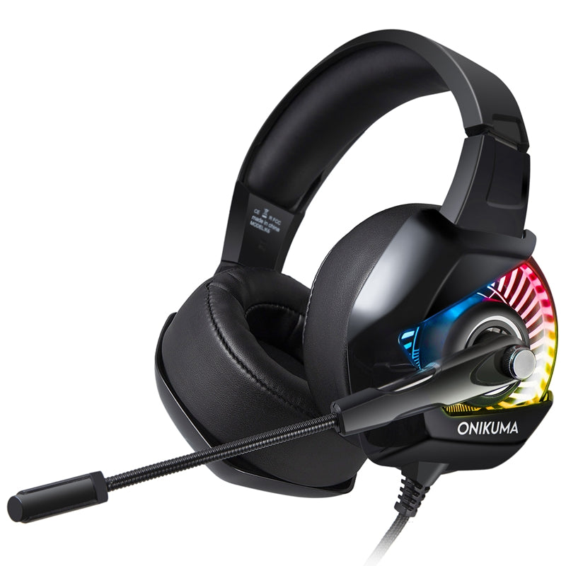 ONIKUMA K6 USB+3.5mm RGB Gaming Headset Head-Mounted Wired PC Stereo Earphone Headphone with Microphone ONIKUMA K6 USB+3.5mm RGB Gaming Headset Head-Mounted Wired PC Stereo Earphone Headphone with Microphone